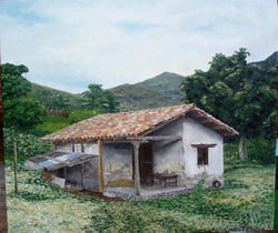 Casa de campo - Óleo
