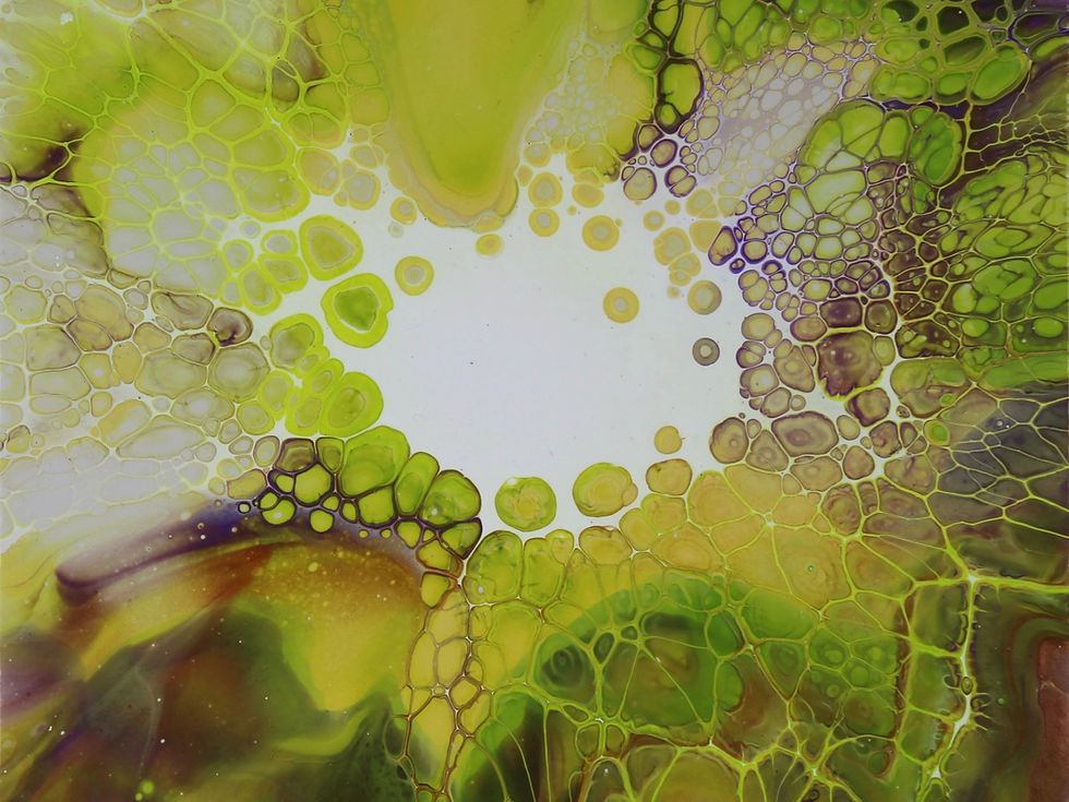 Lime Radiance original abstract painting