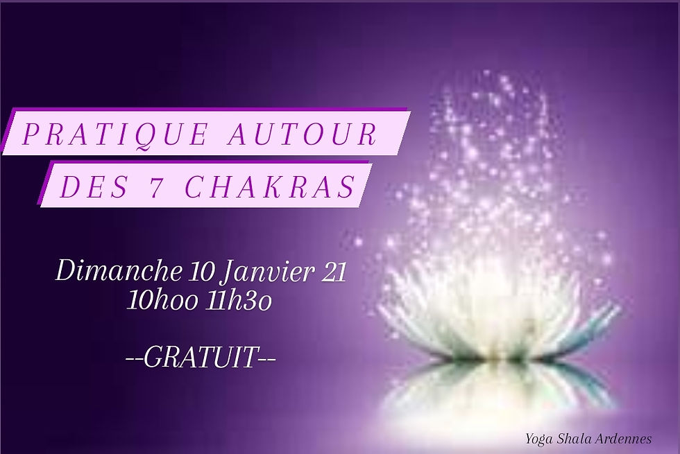 ATELIER - PRATIQUE AUTOUR DES 7 CHAKRAS