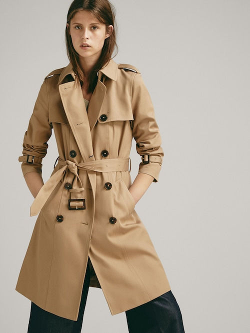 ÁO KHOÁC GABARDINA SARGA CINTURÓN