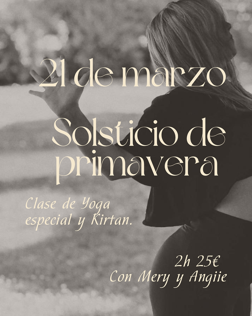 Yoga y canto de mantras (Kirtan) Equinoccio de primavera.