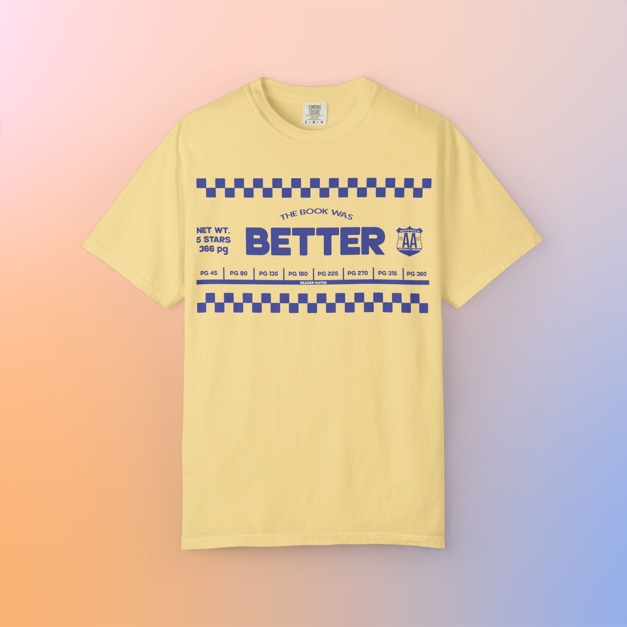 Marginalia "The Book was Better" Graphic T-Shirt Butter Yellow