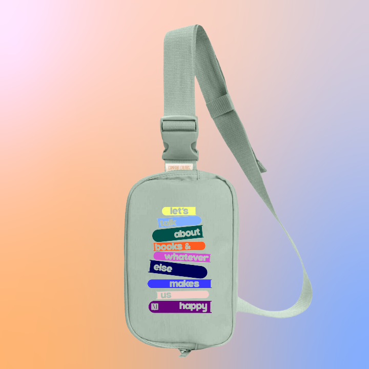 Marginalia 'Let's Talk About Books' Explorer Sling Crossbody Bag