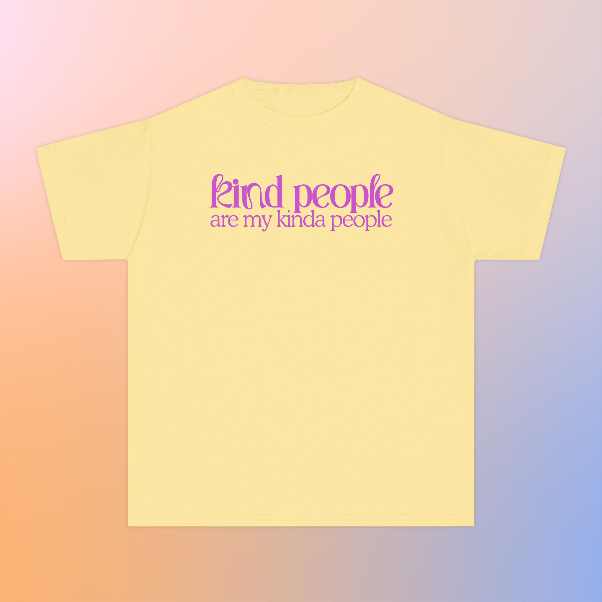 Youth Tee — Marginalia "Kind People Are My Kinda People" Graphic Tshirt