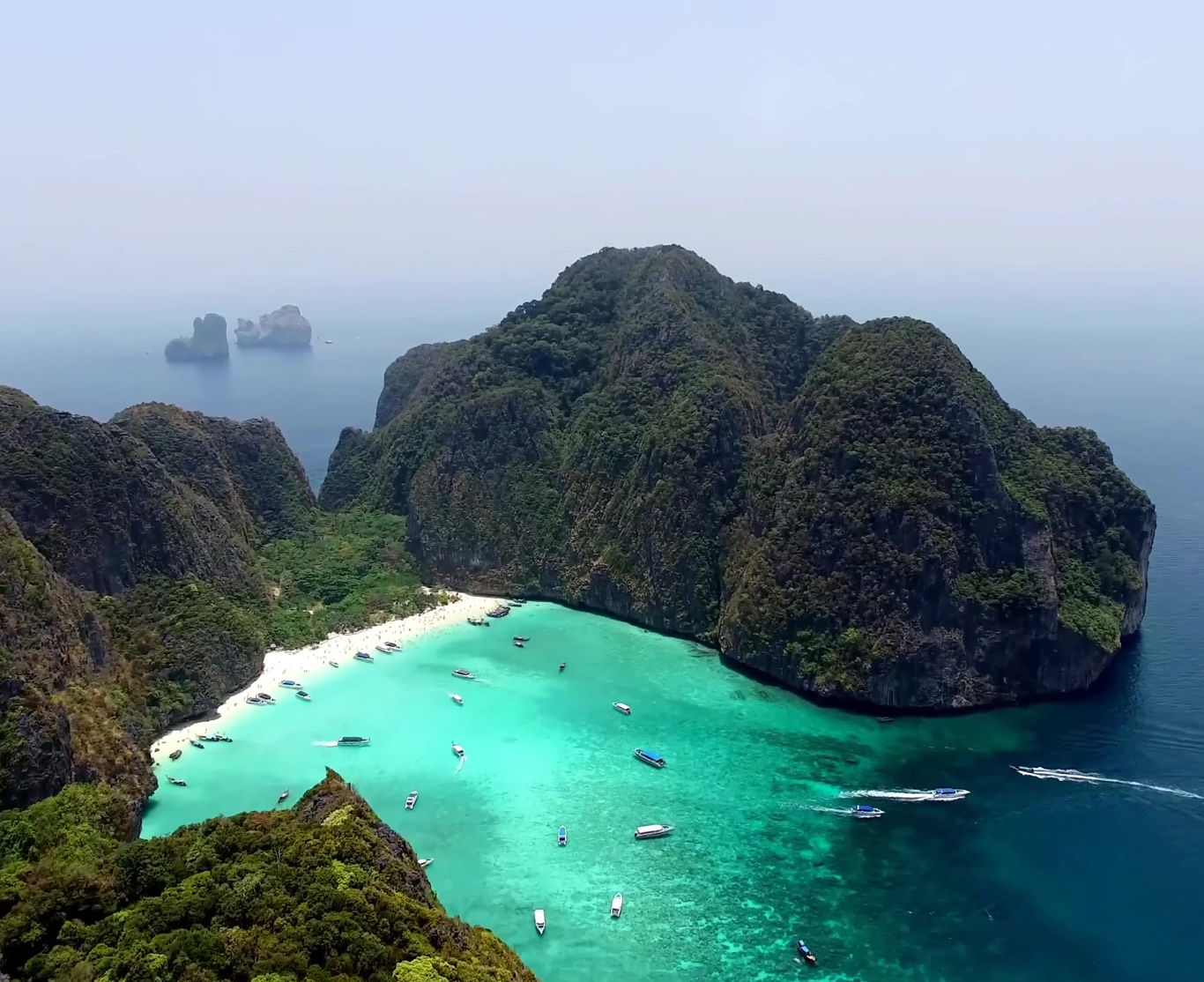 Rückkehr zum Strand in Maya Bay, Phi Phi Islands