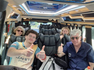 Guests travelling by private vehicle to Cheow Lan Lake in Khao Sok National Park