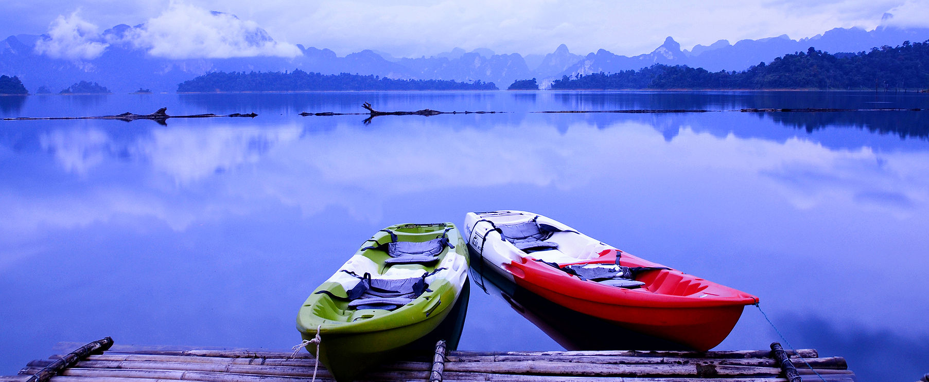 Cheow Lan Lake floating bungalow in Khao Sok National Park