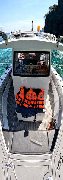 Power: Twin 200HP outboards for speed, safety, and offshore capability