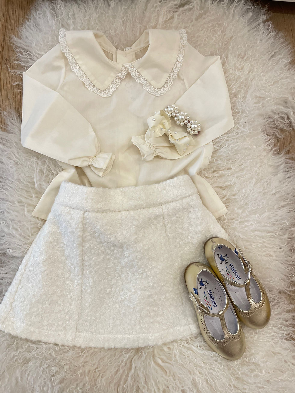 Thumbnail: Skirt Teddy Fur Ivory