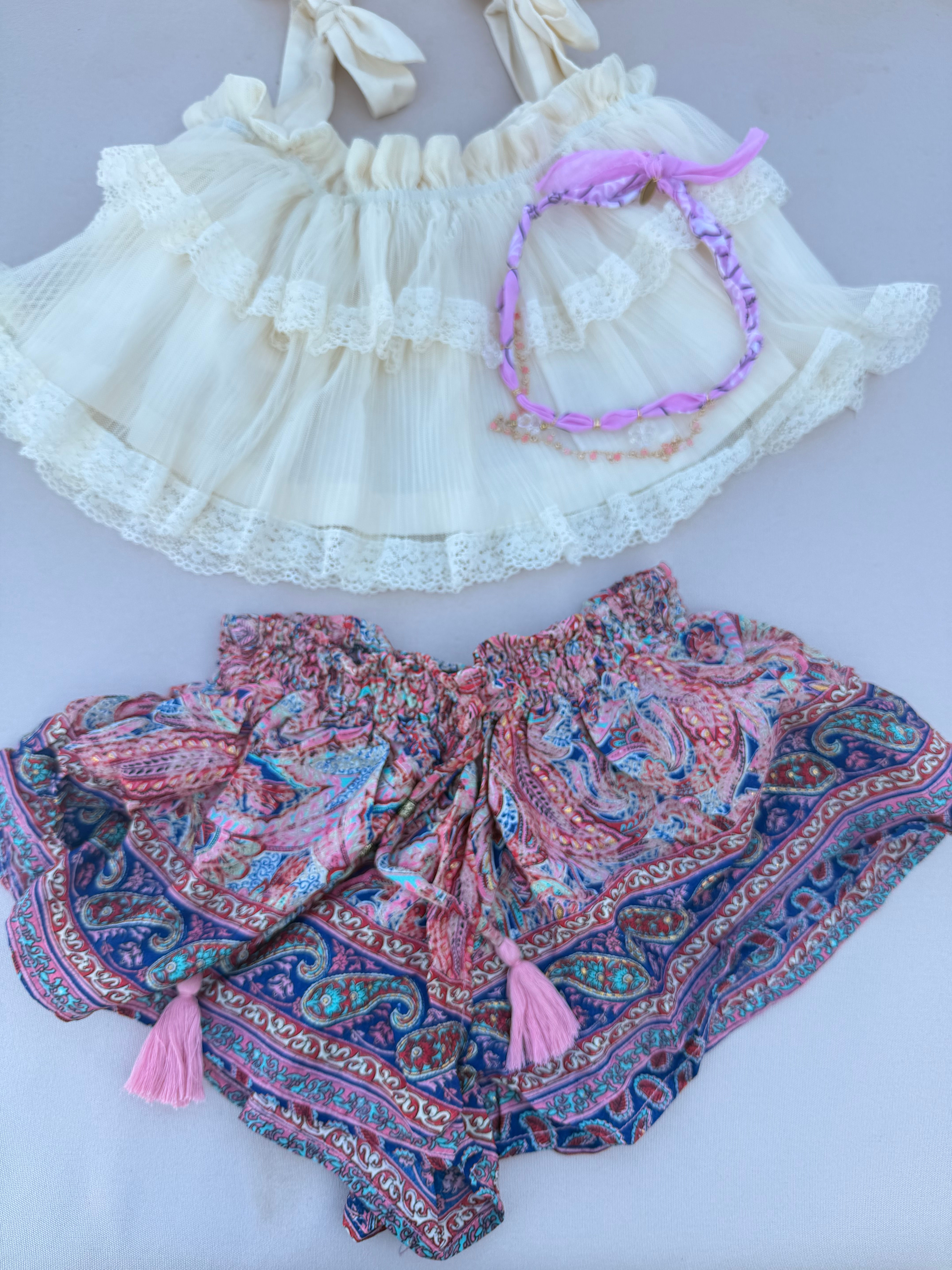 Ibiza Boho Silk Shorts