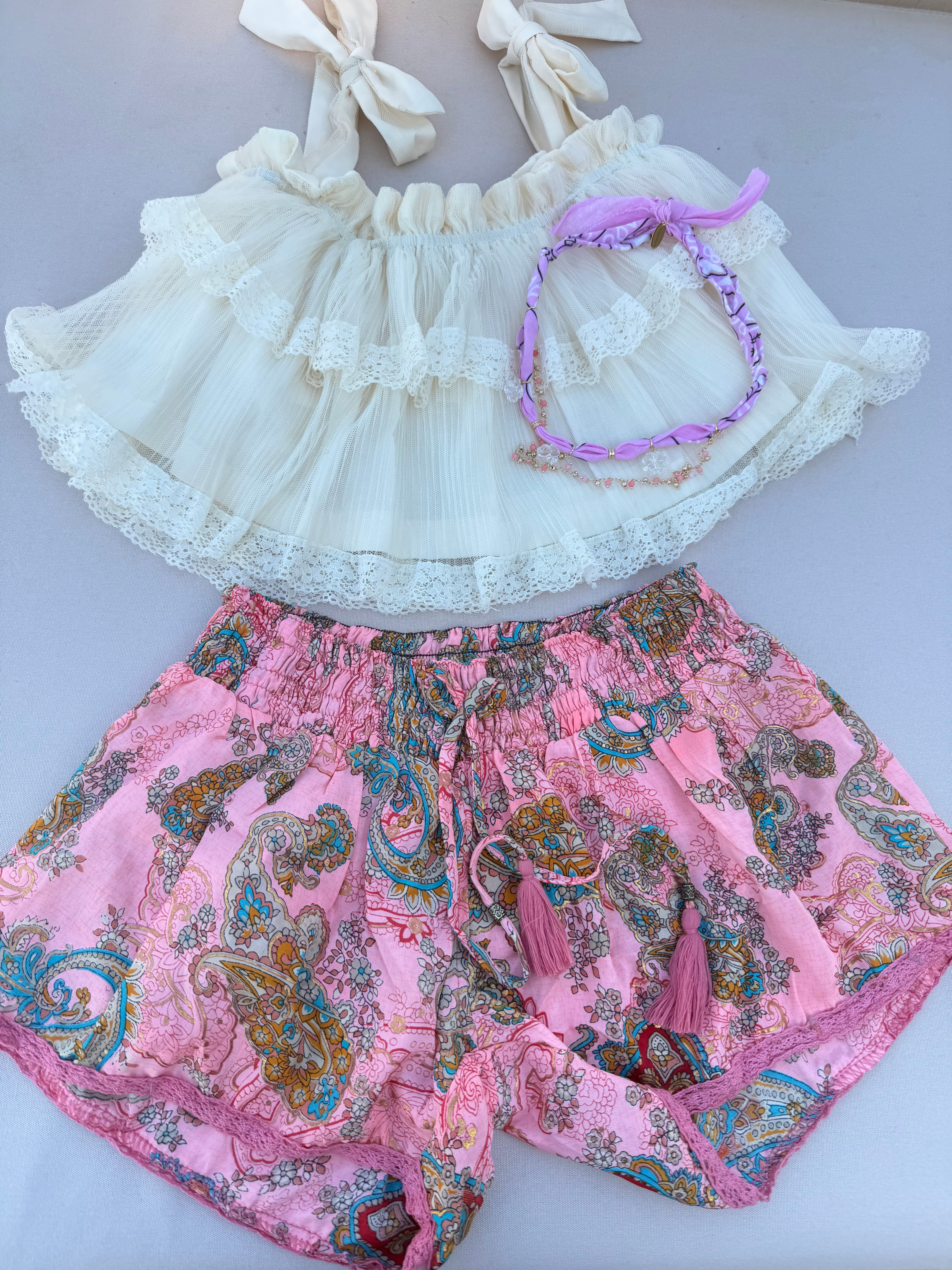 Ibiza Boho Silk Shorts Teens