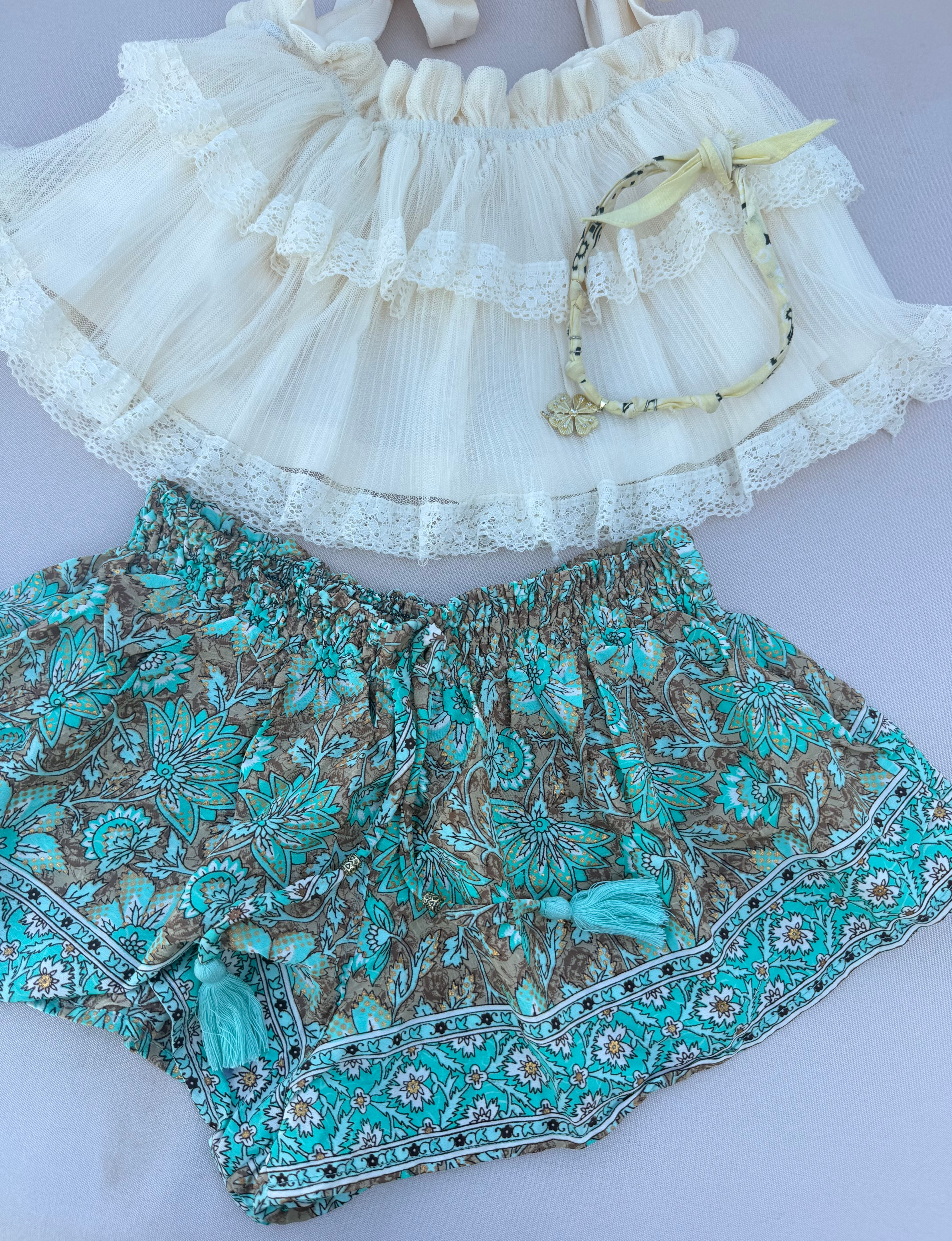 Ibiza Boho Silk Shorts