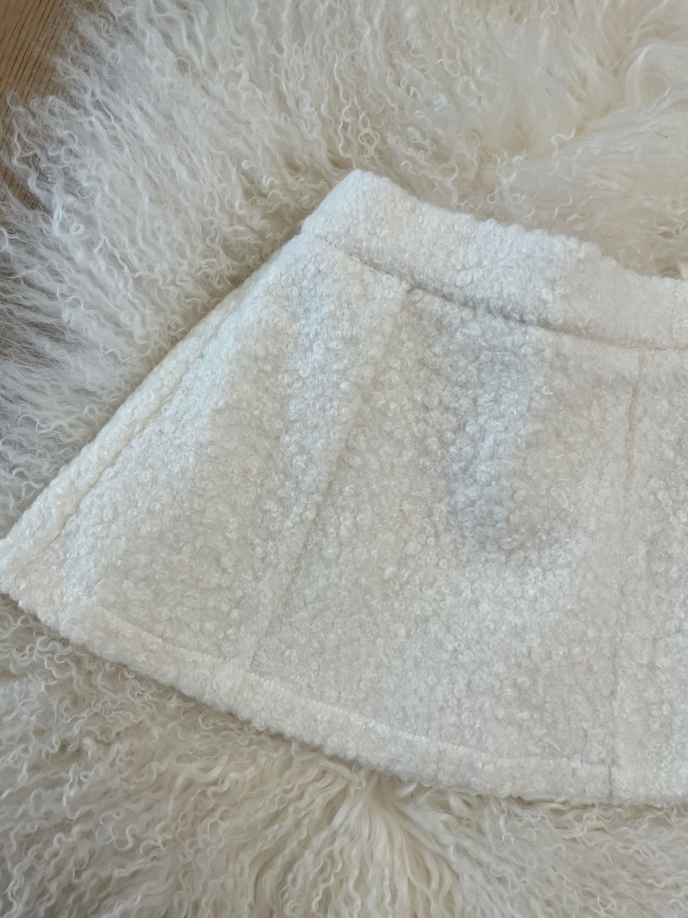 Thumbnail: Skirt Teddy Fur Ivory