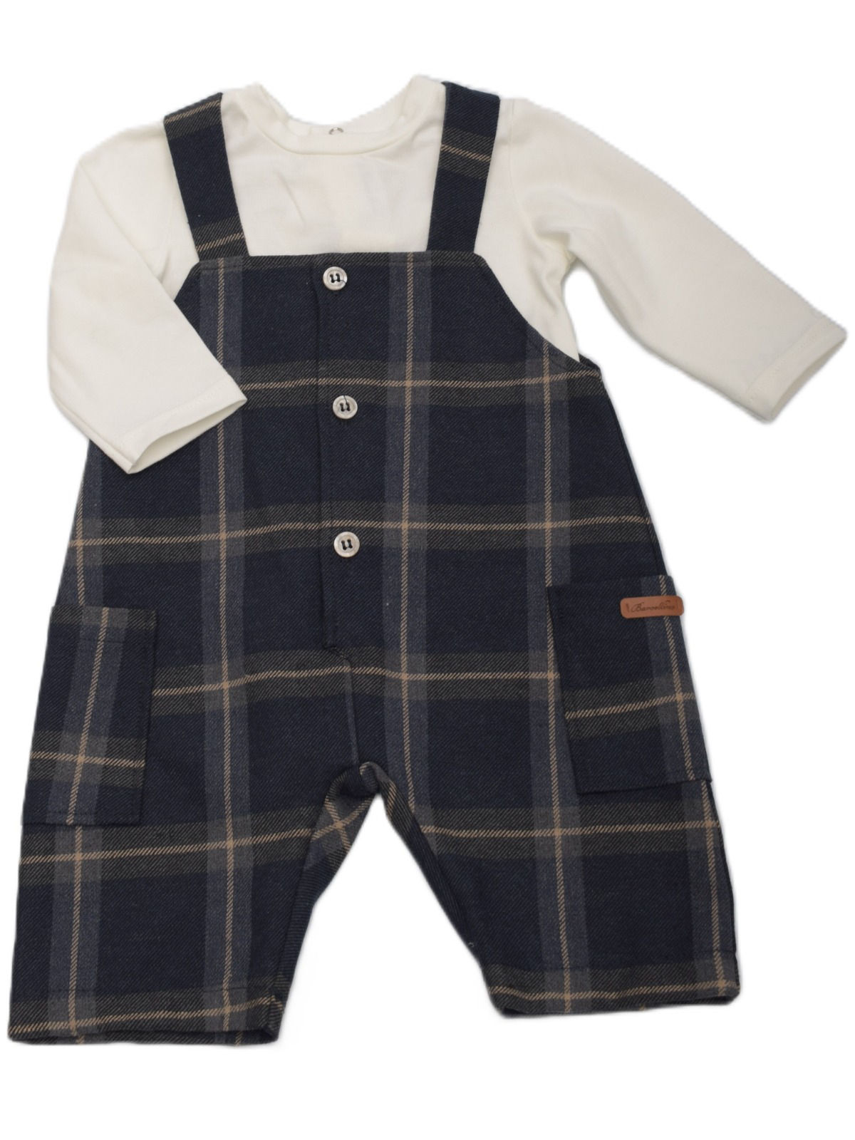  Barcellino Dungarees Set Tartan