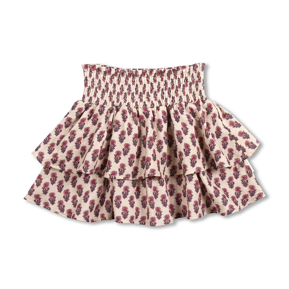 Miniature : Petit Blush Mini Floral Skirt