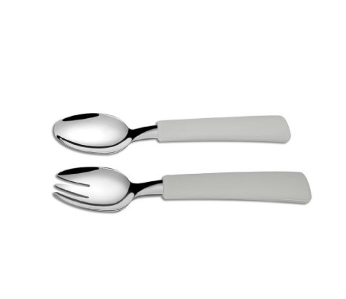 Spoon & Fork Set Grey