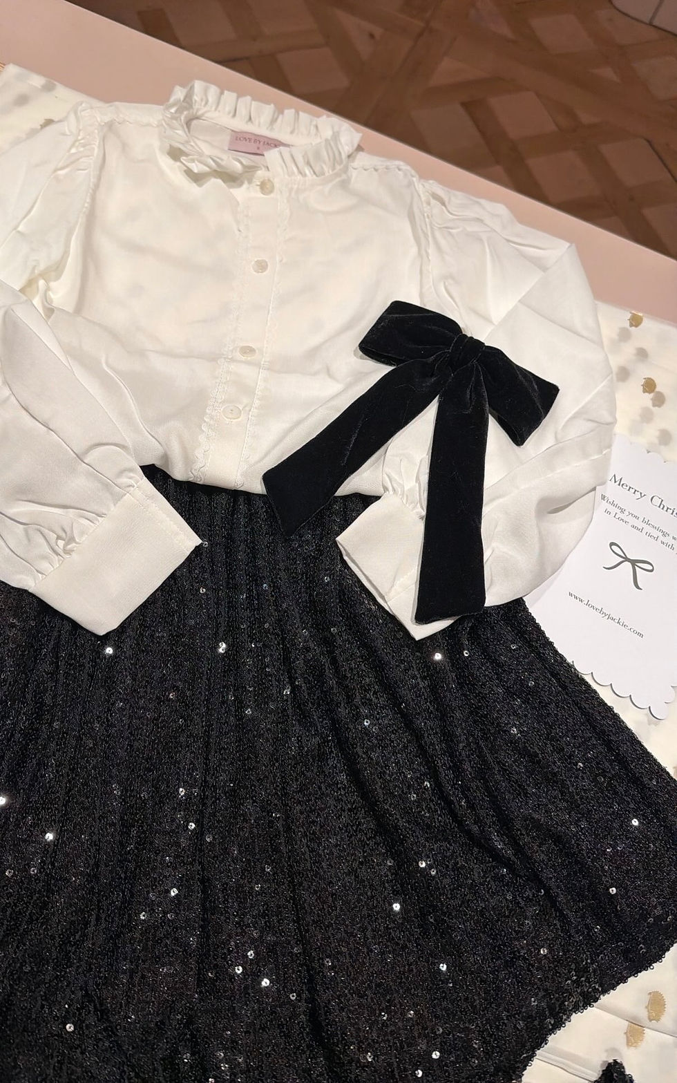 Miniatura: Skirt Sequins Nero