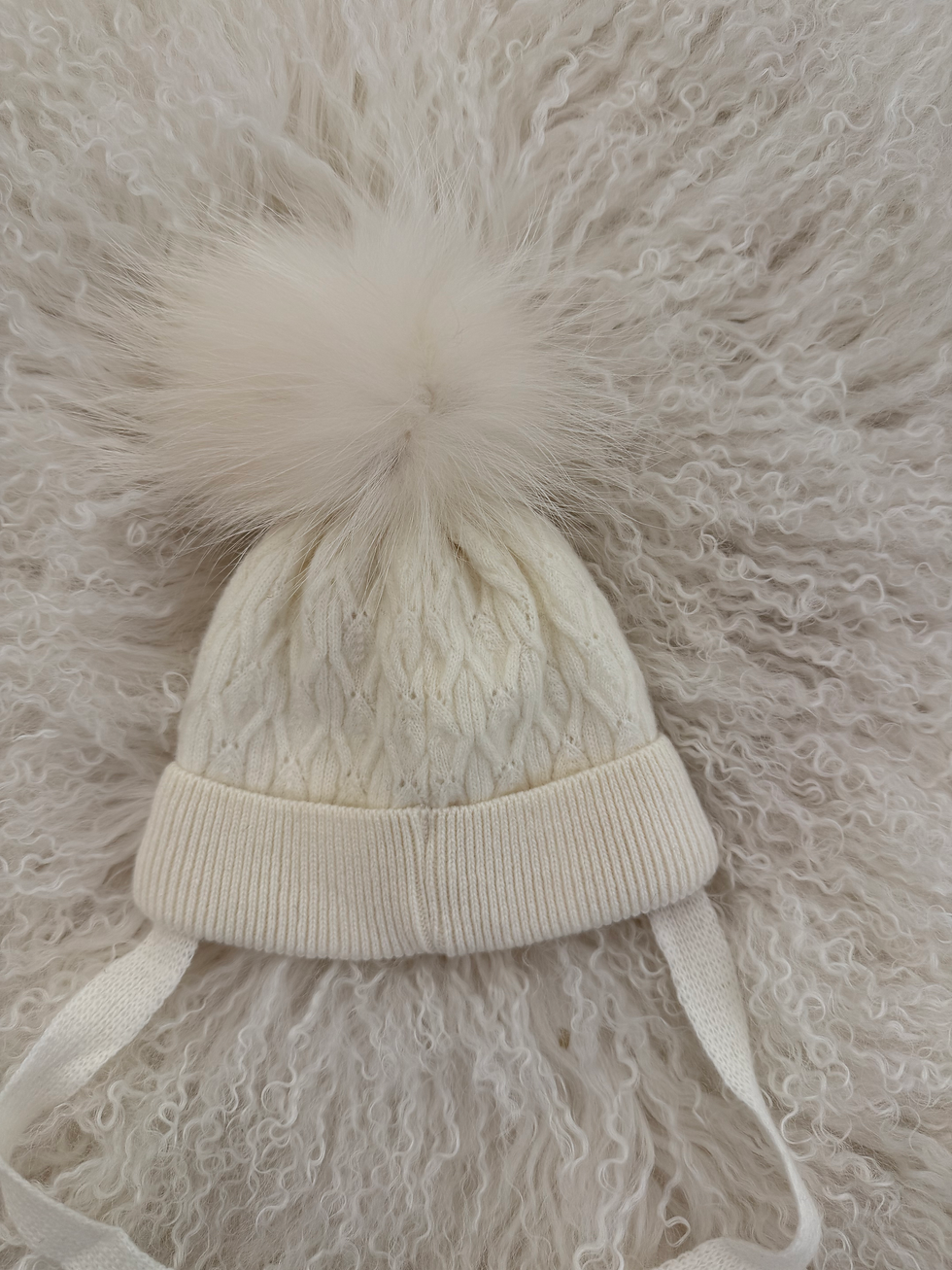 الصورة المصغرة: Baby Hat Laurina Ivory