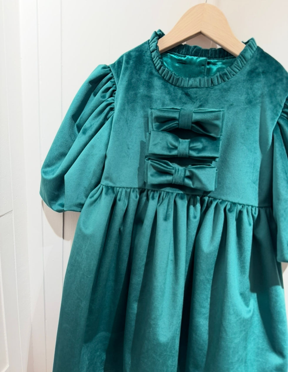 תמונה ממוזערת: Dress Velvet Green