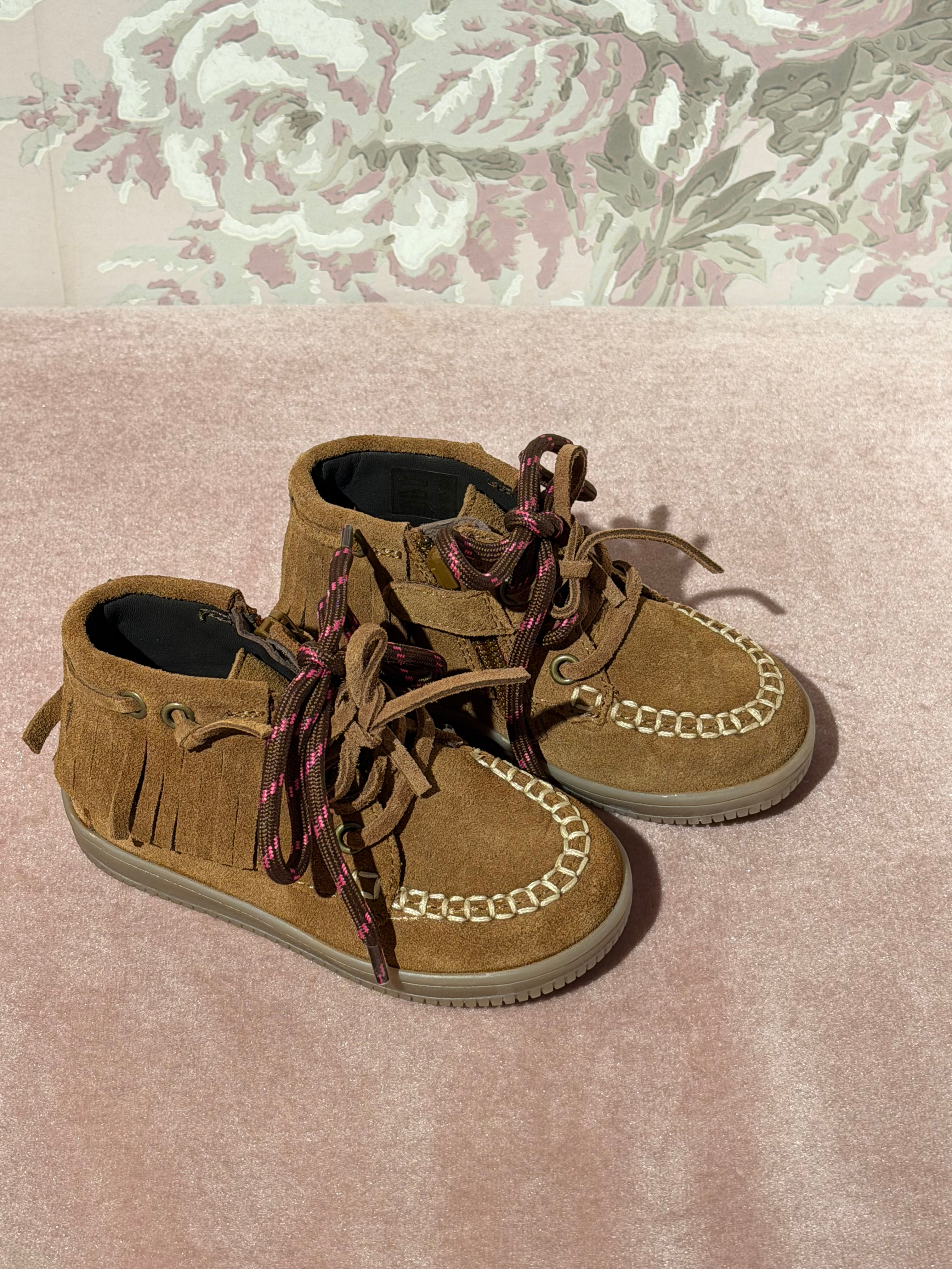 Loafers Fringes Suede Mini