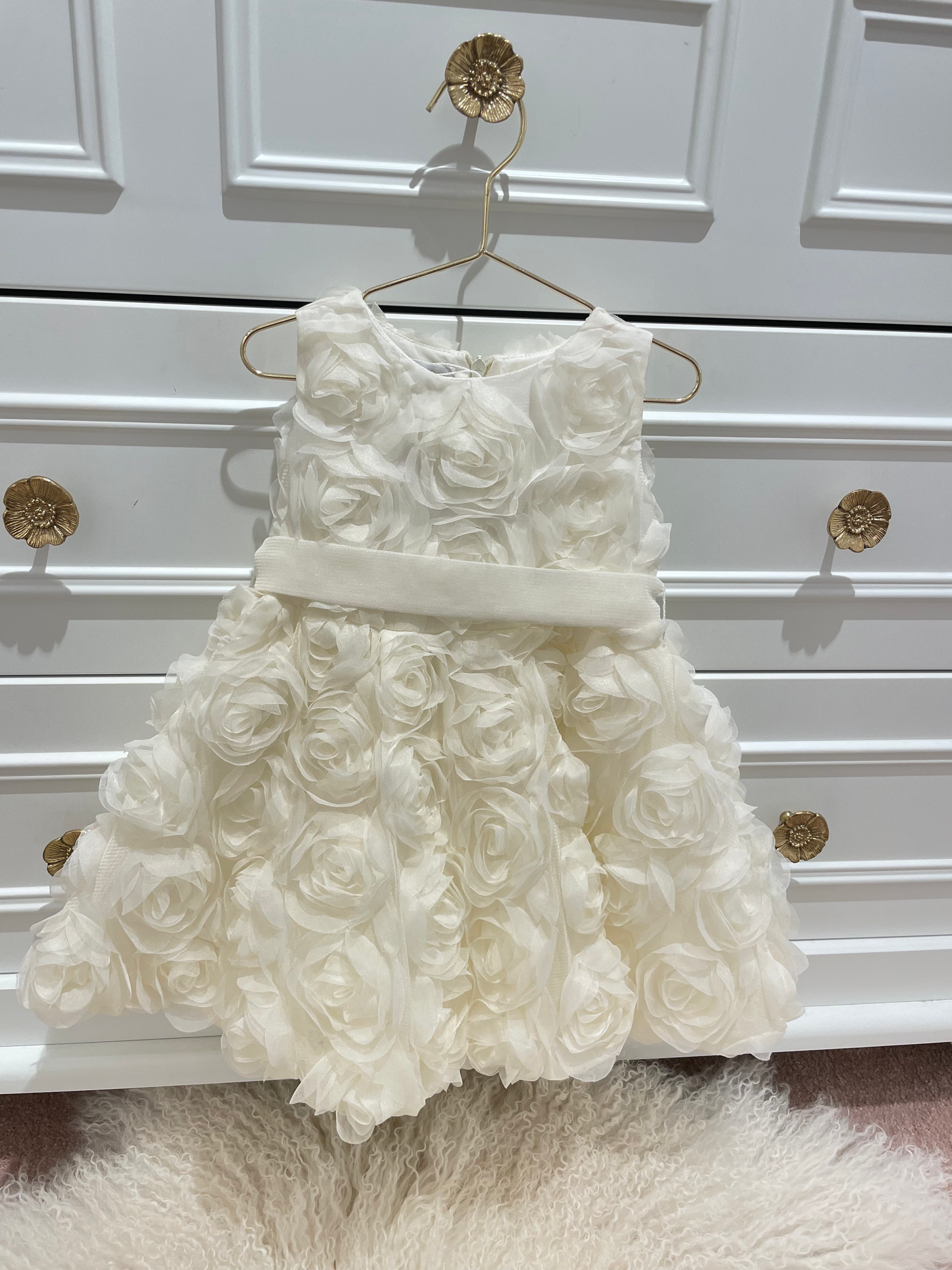 Elsy Dress Ivory Roses