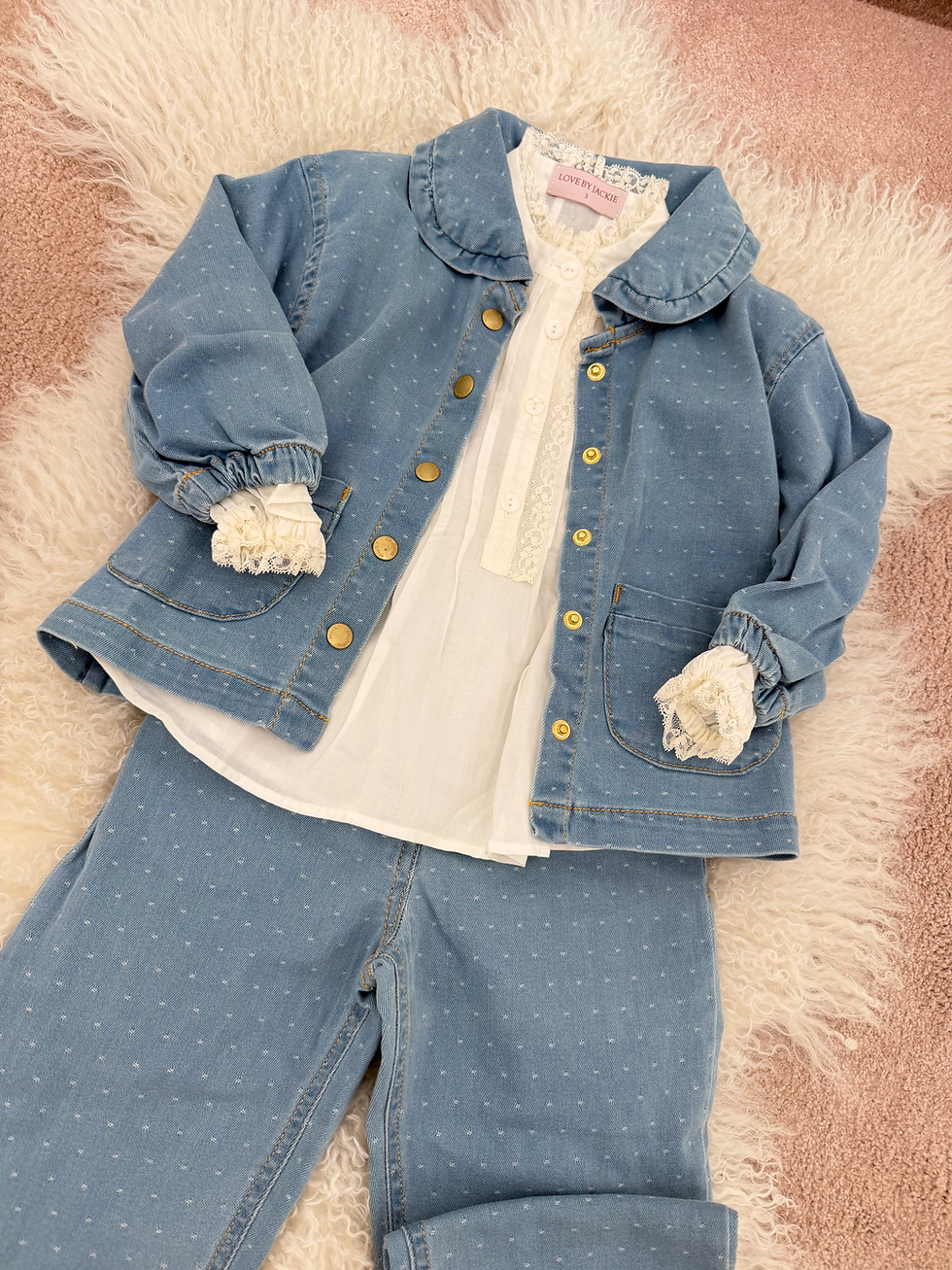 الصورة المصغرة: Claire Trousers Dotty Denim