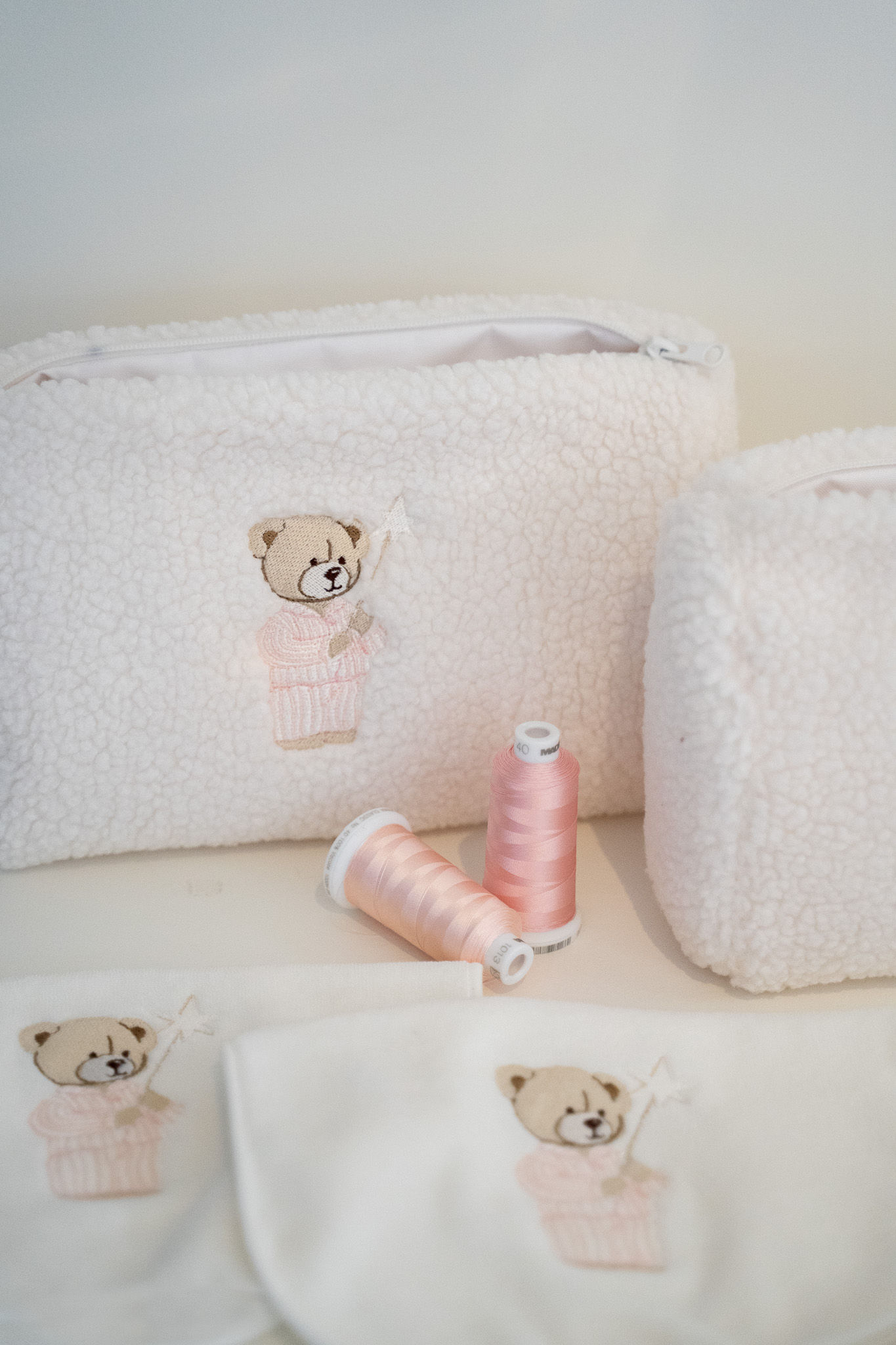 Toilet Bag Teddy Pink