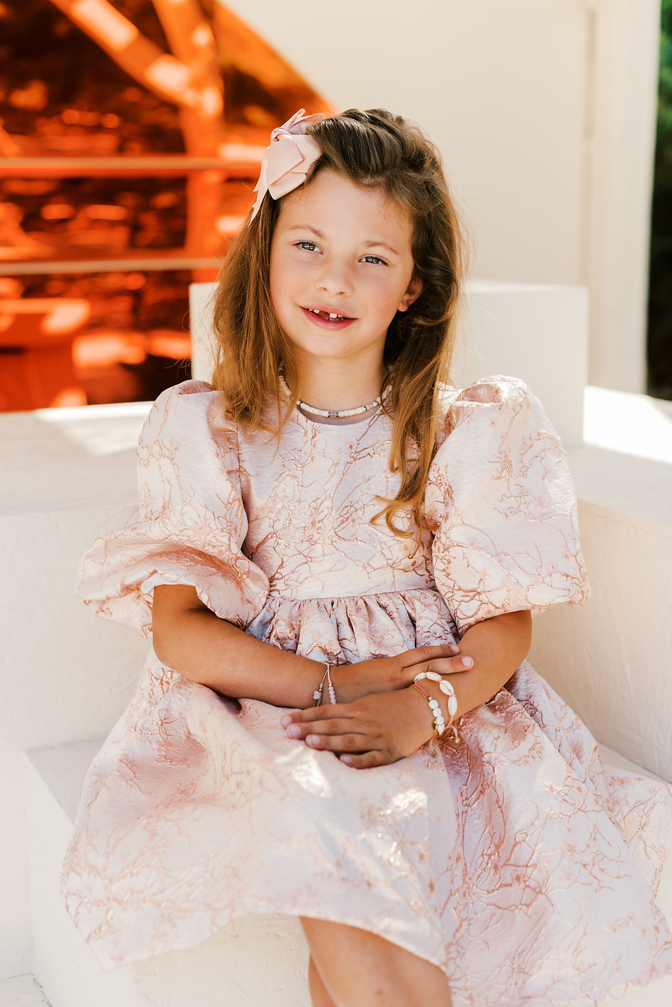 Thumbnail: Dress Jacquard Rose Gold