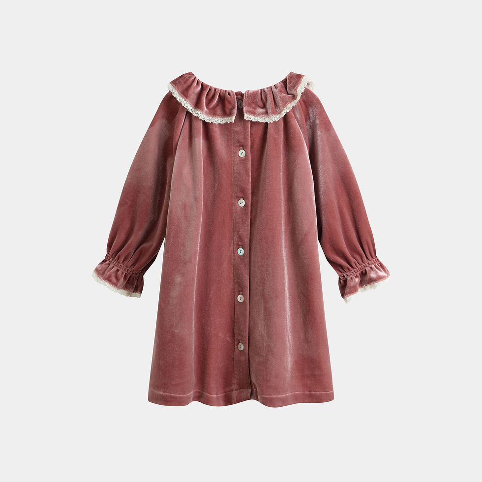 Miniatura: Lili Baby Dress Dusty Pink