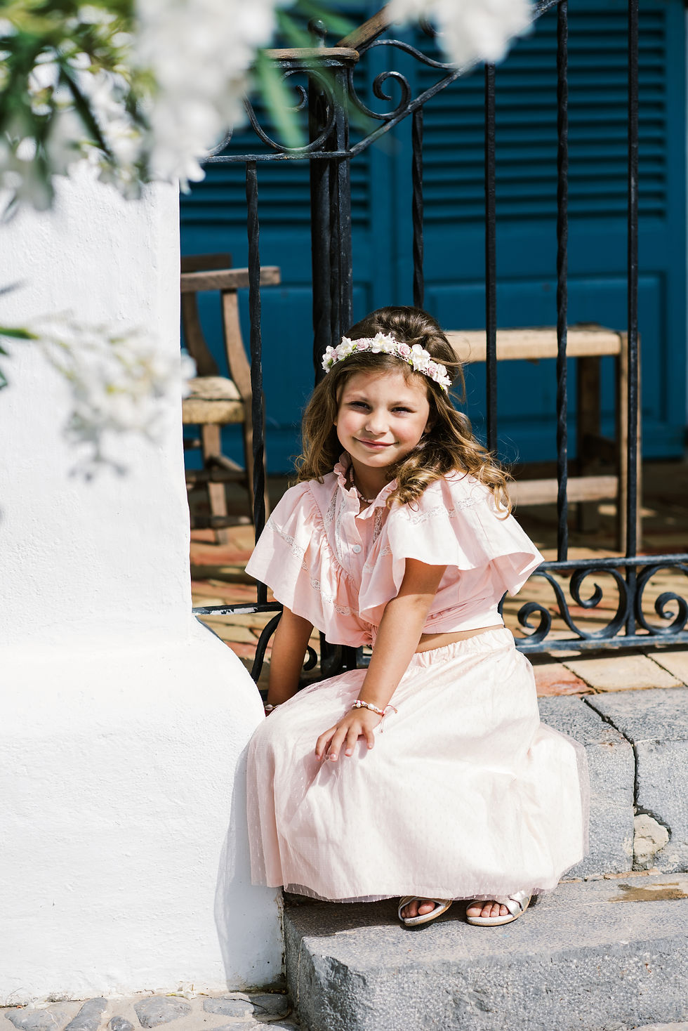 Thumbnail: Tulle Midi Skirt Peach