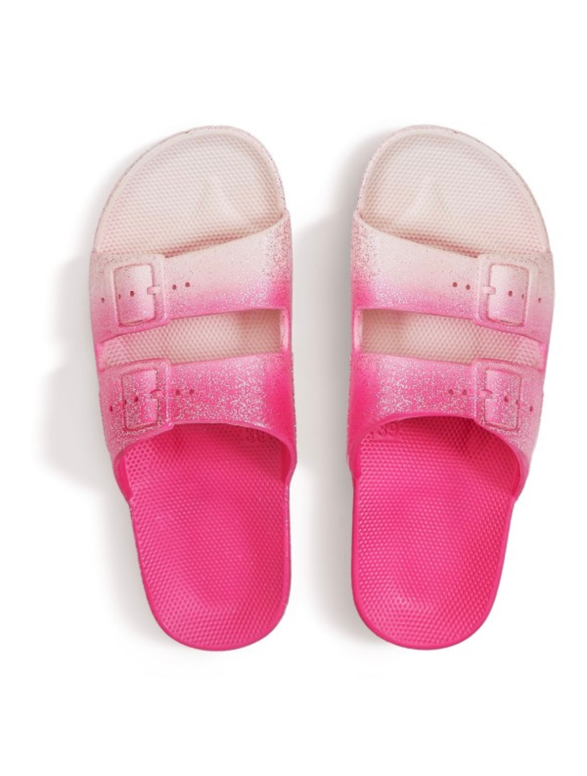 Moses Slippers Fushia Glitter 