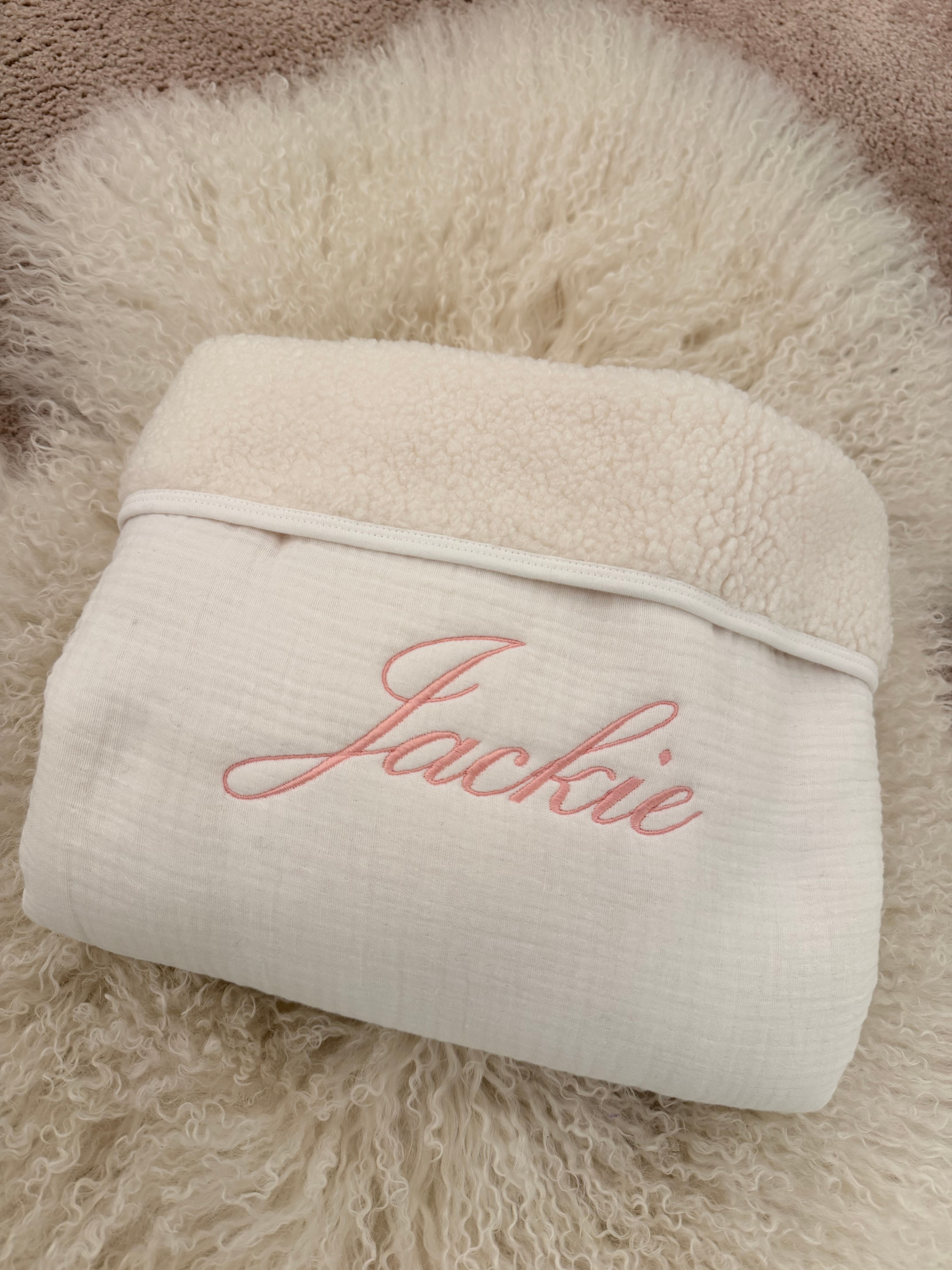 Personalised Blanket Swaddle Teddy