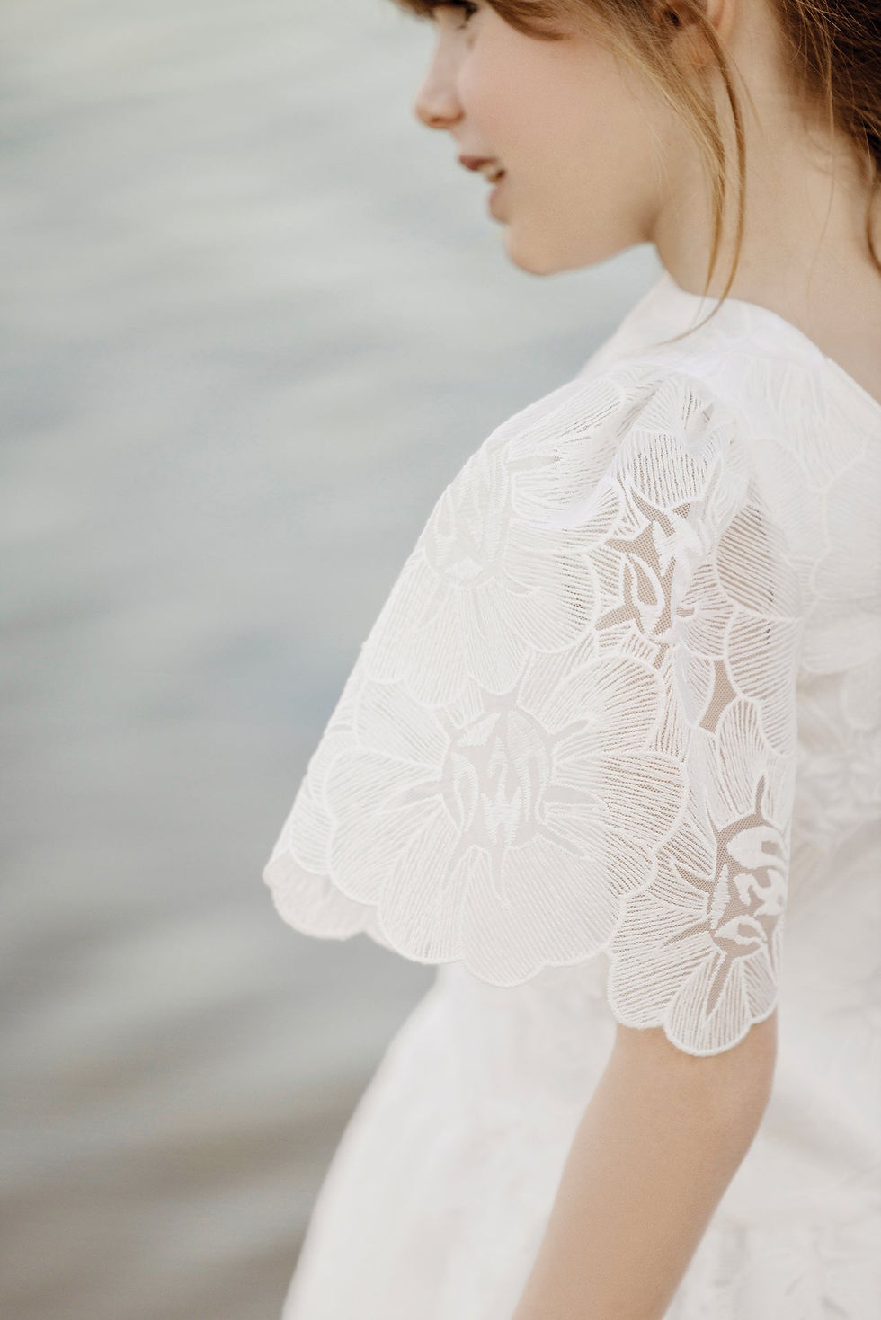 Thumbnail: Tartine et Chocolat Dress Lace Ivory