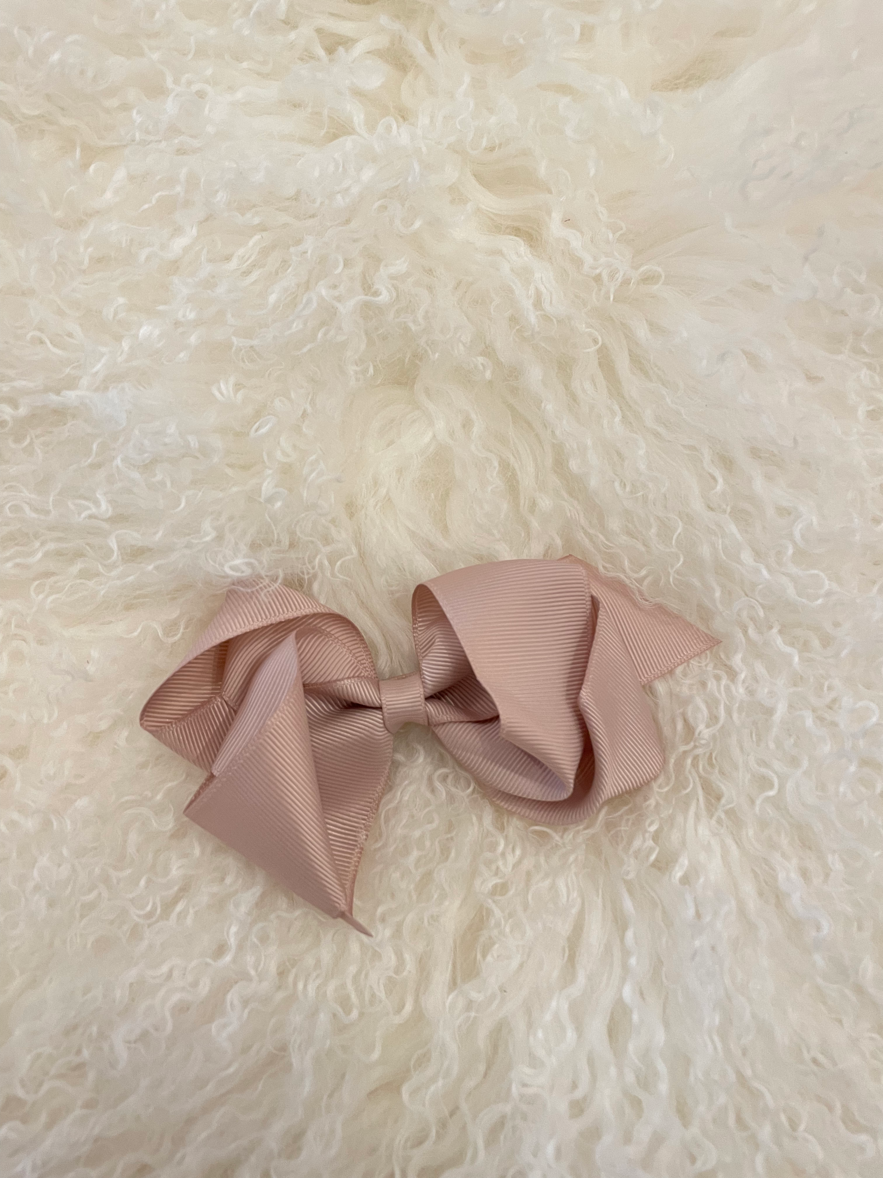 Big Grosgrain Nude Bow