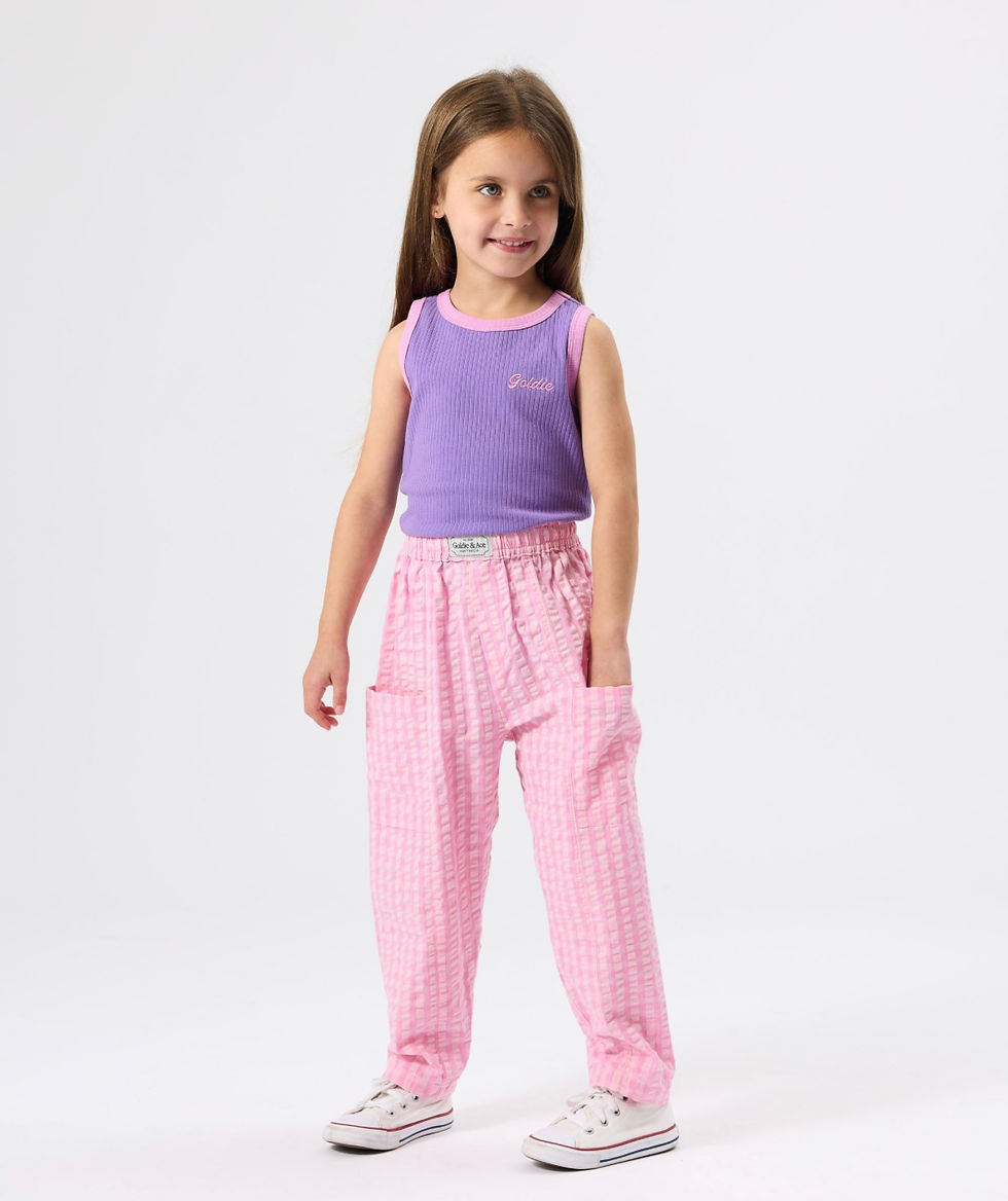 Miniature : Goldie Ace Rib Top Lilac Pink