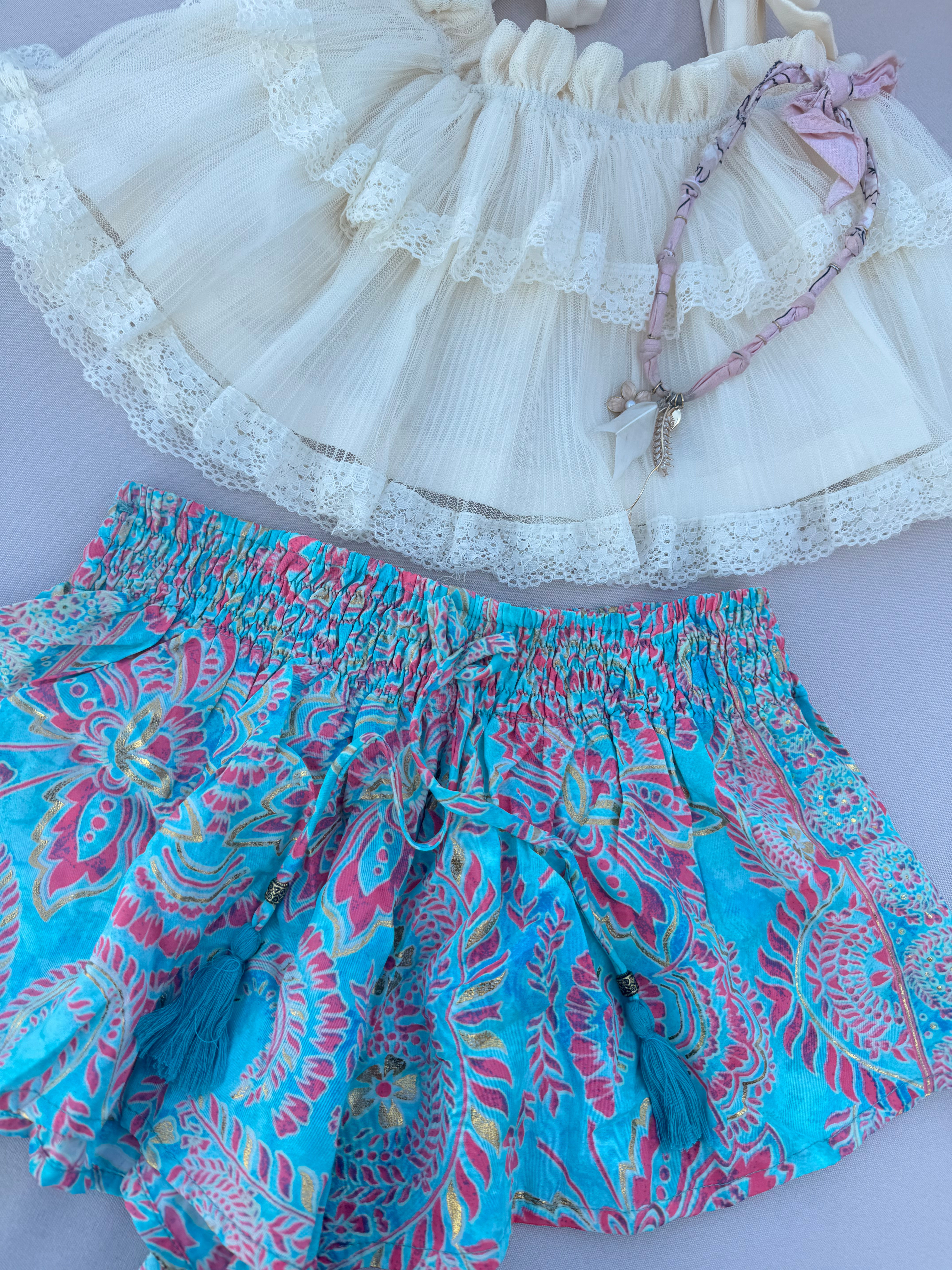 Ibiza Boho Silk Shorts