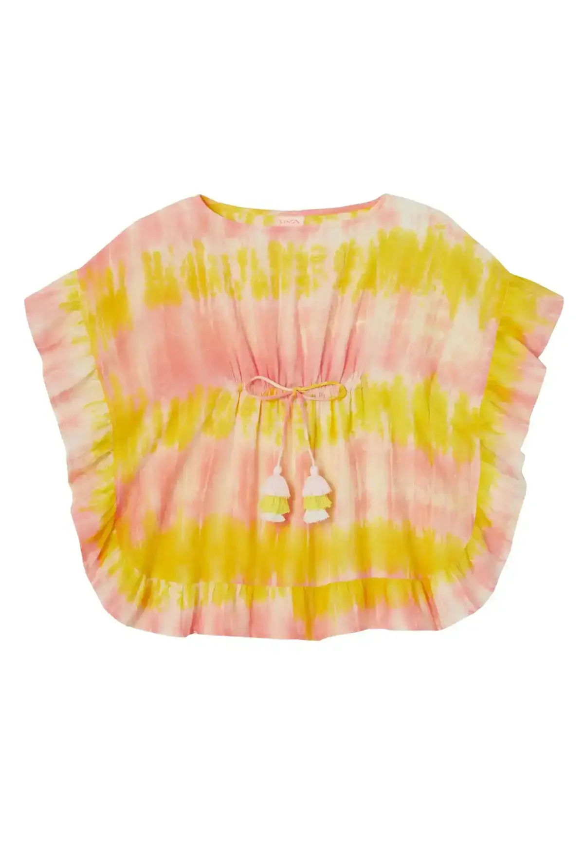 Lison Kaftan Tie Dye Yellow