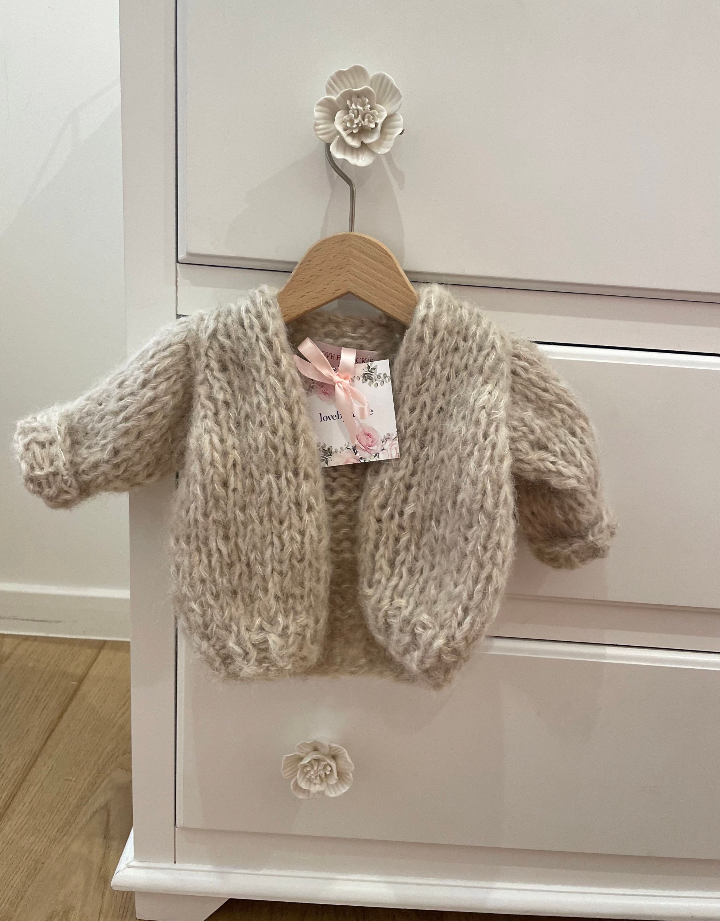 Knitwear Baby Cardigan Beige