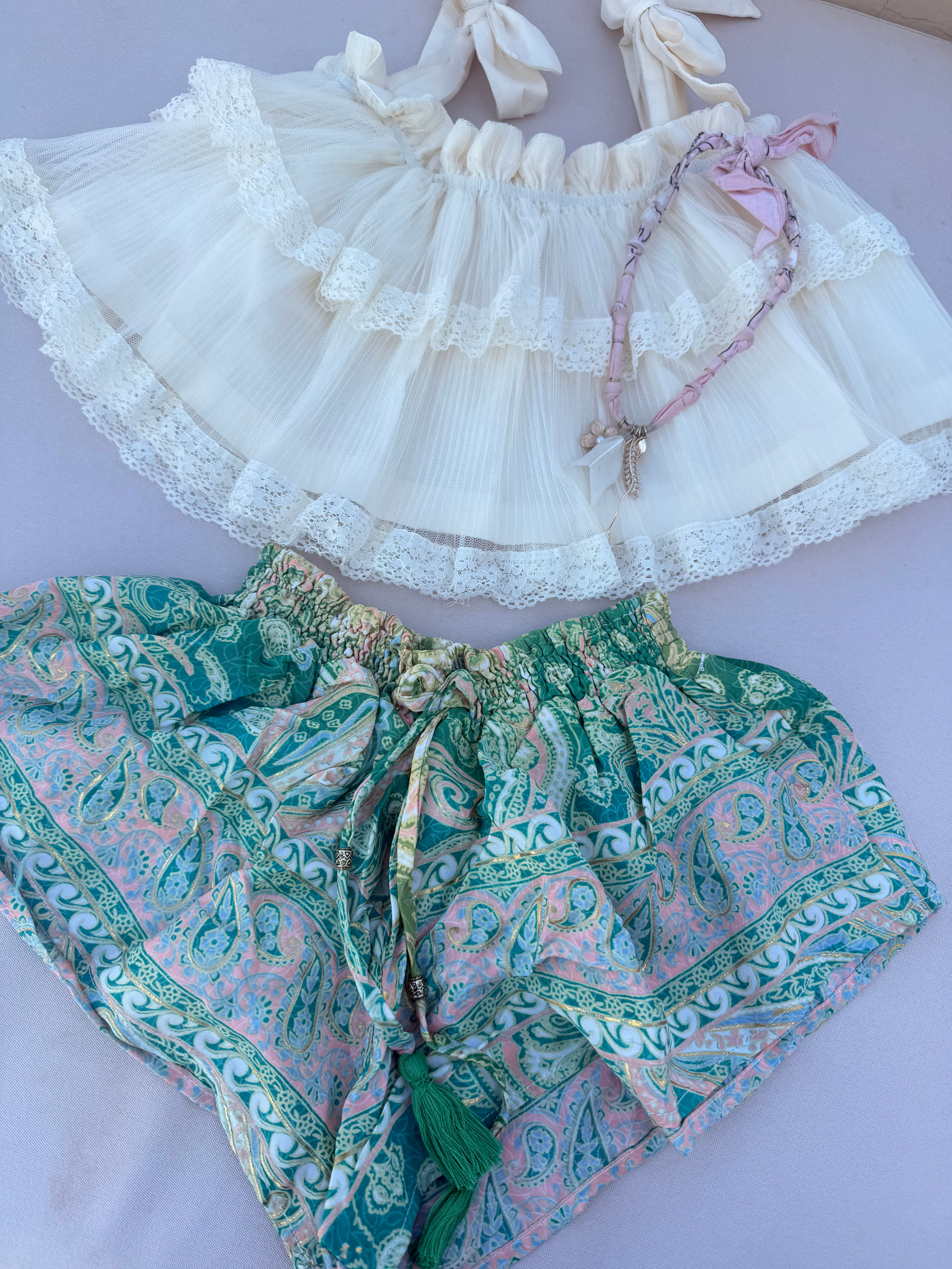Ibiza Boho Silk Shorts