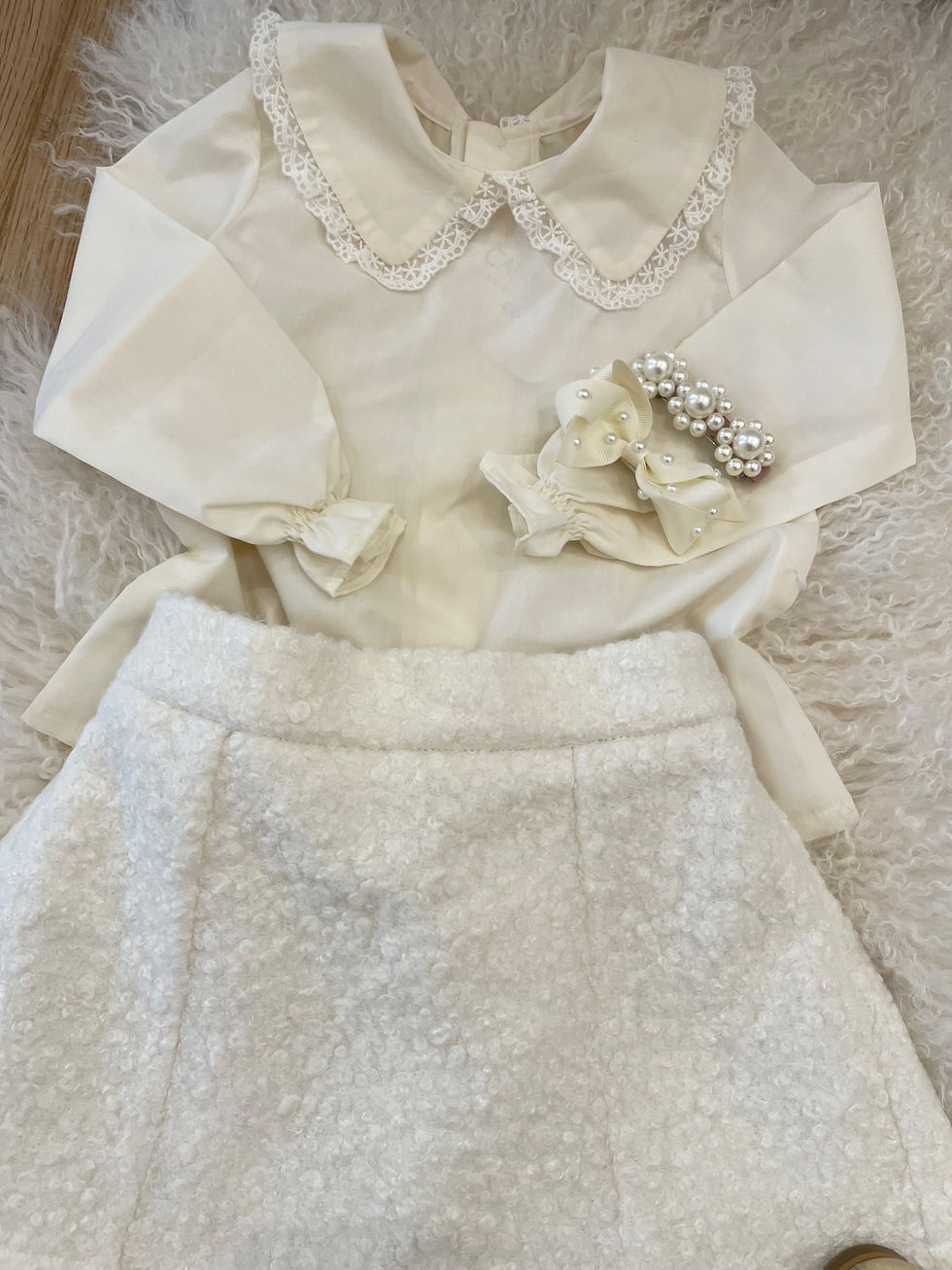 Thumbnail: Skirt Teddy Fur Ivory