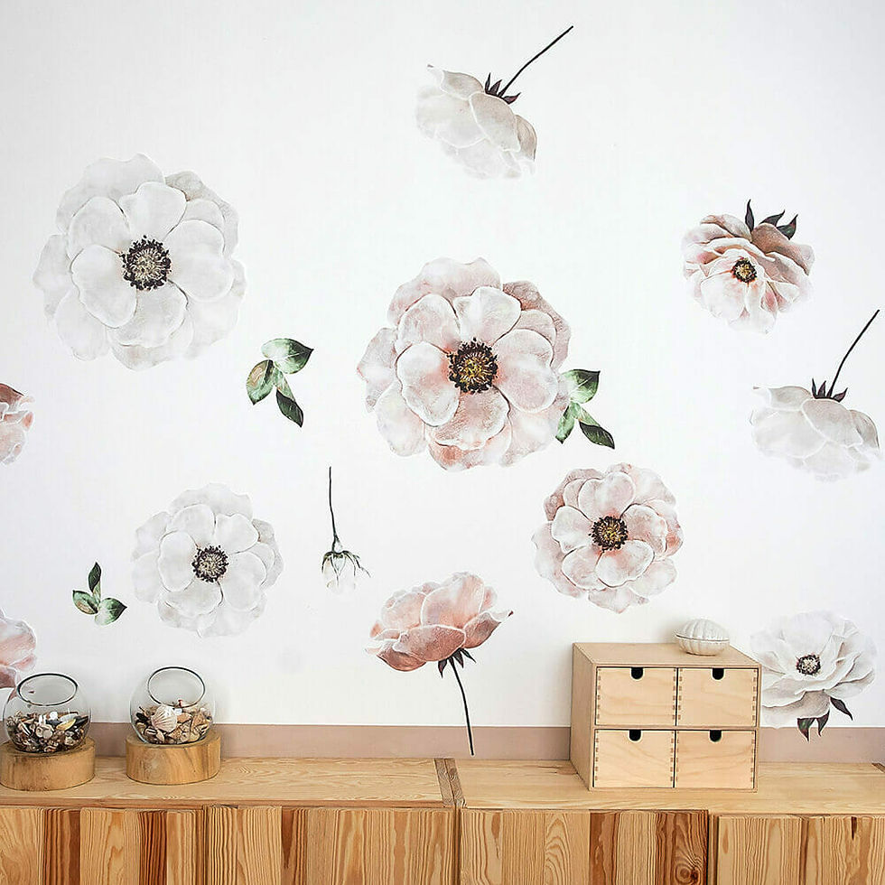 Miniatyrbild: Wallsticker Poppy White
