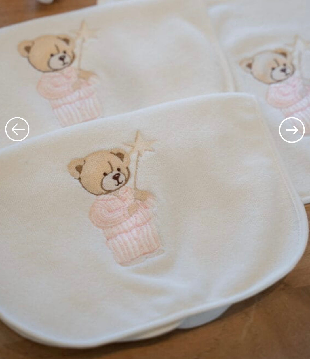 van Bib Teddy Pink