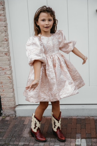 Dress Jacquard Rose Gold | Lovebyjackie.com