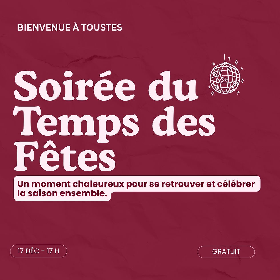 Soirée du Temps des Fêtes