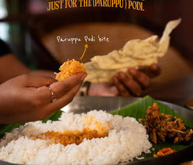 Best Paruppu Podi Meals in Chennai at Sangeetha Veg
