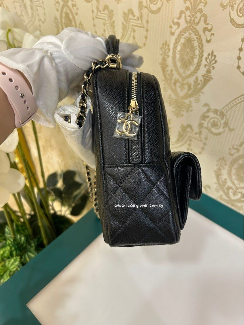 Thumbnail: BNIB Chanel 24C Classic Mini Backpack Black Caviar LGHW