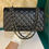 Thumbnail: #30 BNIB Chanel Classic Double Flap Medium Black Caviar SHW