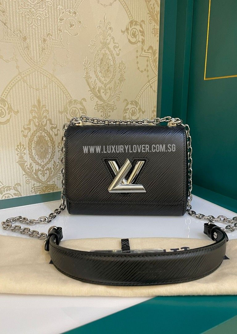 Brand New LV Twist PM Black EPI SHW