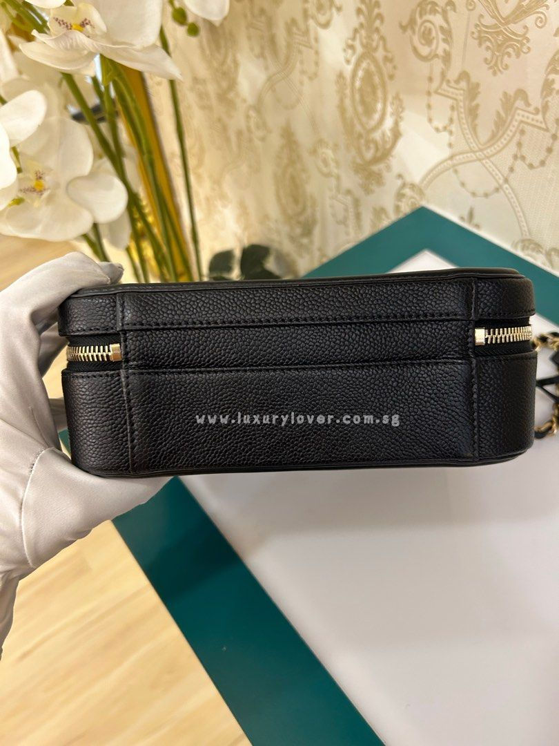 Thumbnail: #26 LNIB Chanel Vanity Case Medium Black Caviar GHW