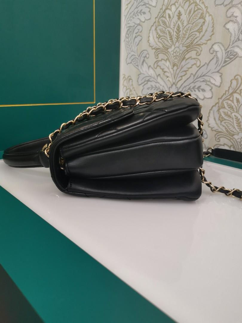 Thumbnail: #27 Chanel Trendy CC Small Black Lamb GHW